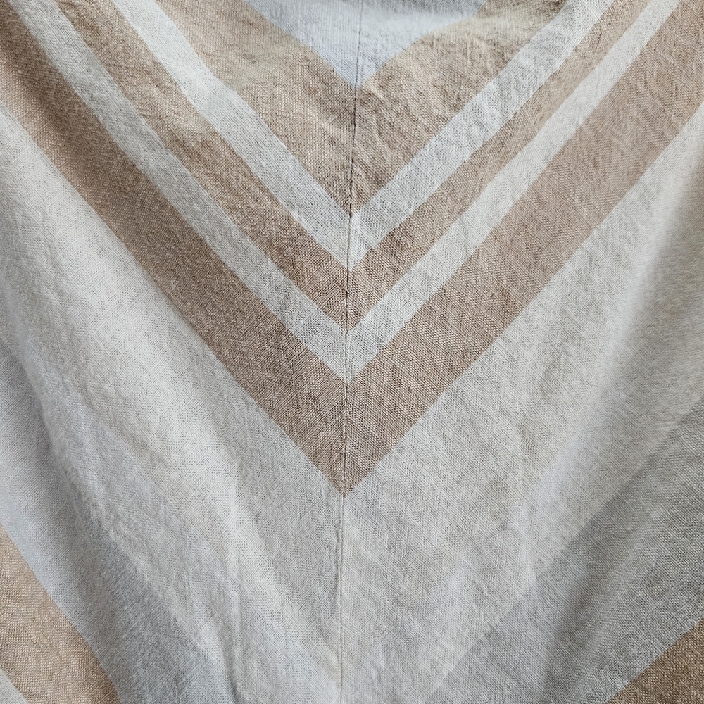 Anthropologie Tan and Cream Striped Jumpsuit - Picture 8 of 16